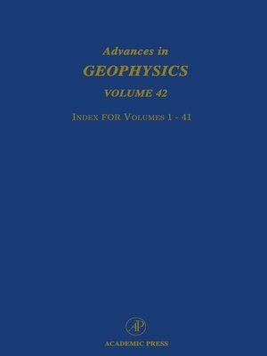 cover image of Advances in Geophysics - Index for Volumes 1-41